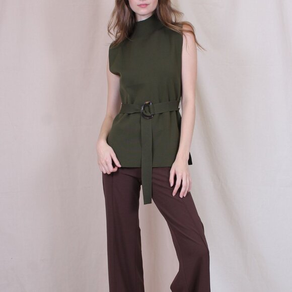 Sleeveless Belted Top - Picture 4 of 4